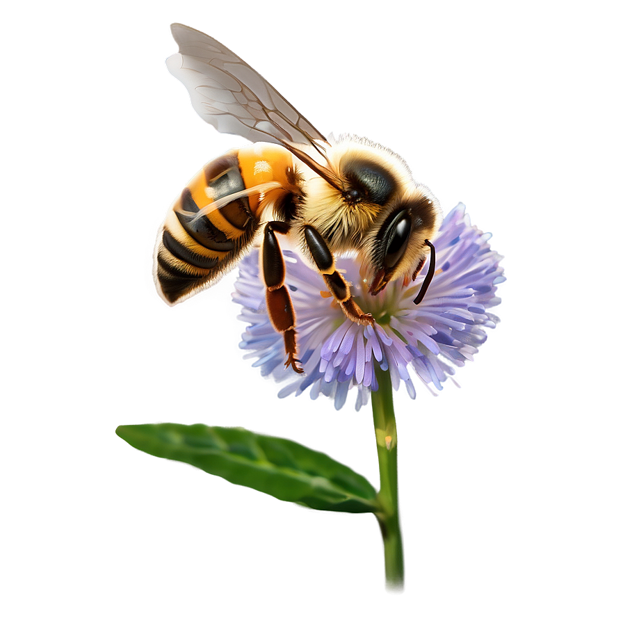 Busy Bee Collecting Pollen Png 31