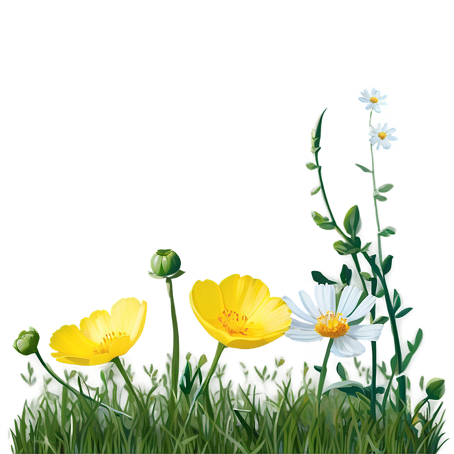 Buttercup Meadow Scene Png 92