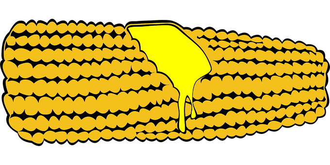 Buttered Corn Vector Illustration