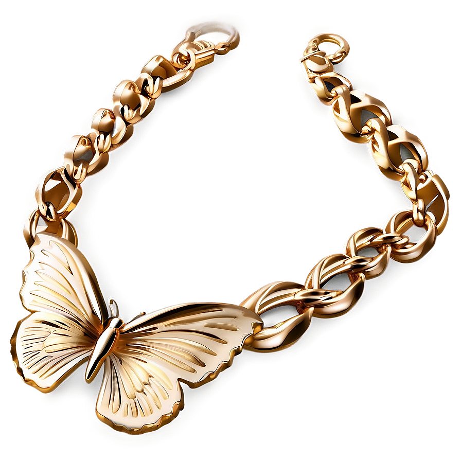 Butterfly Gold Necklace Png 99