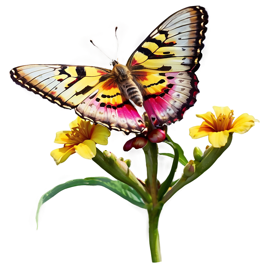 Butterfly In Bloom Png Yti