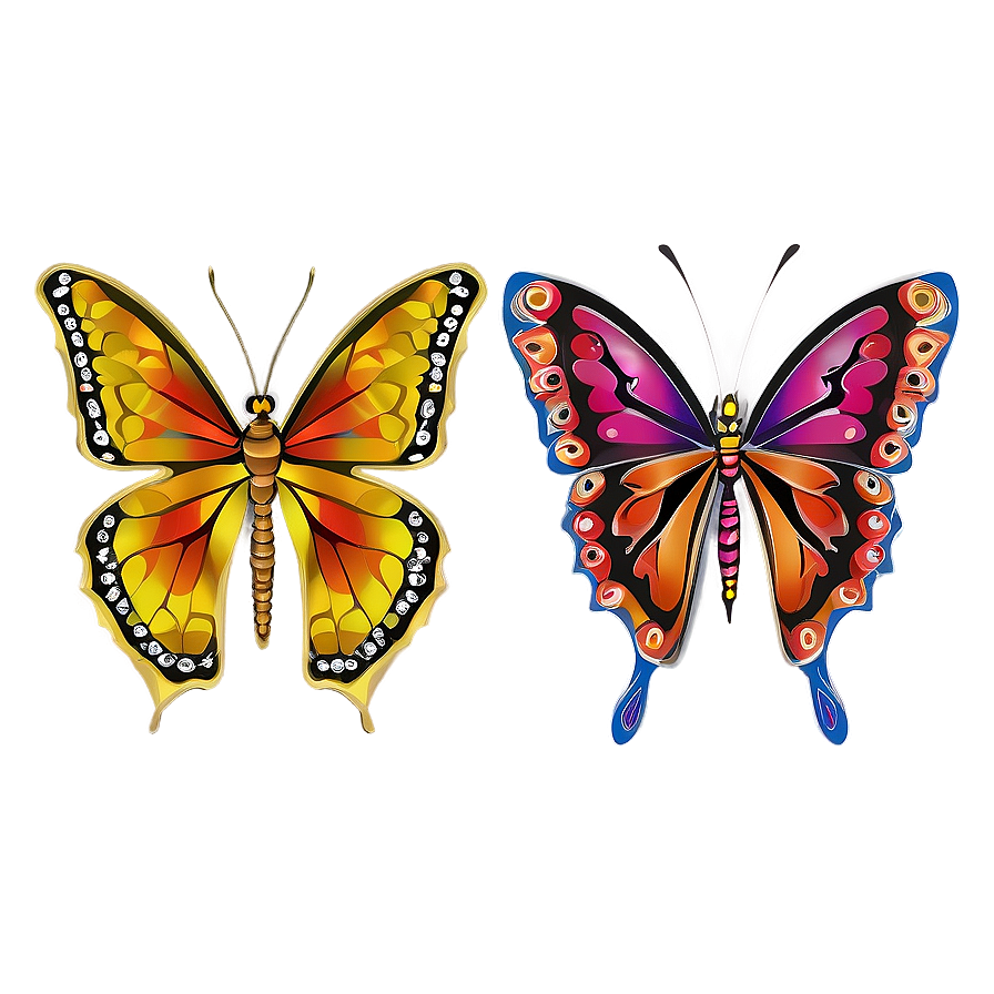 Butterfly Mandalas Png 14