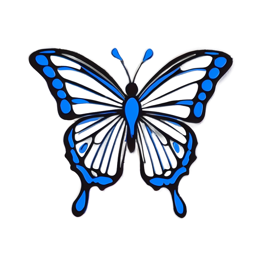 Butterfly Outline For Kids Png 36