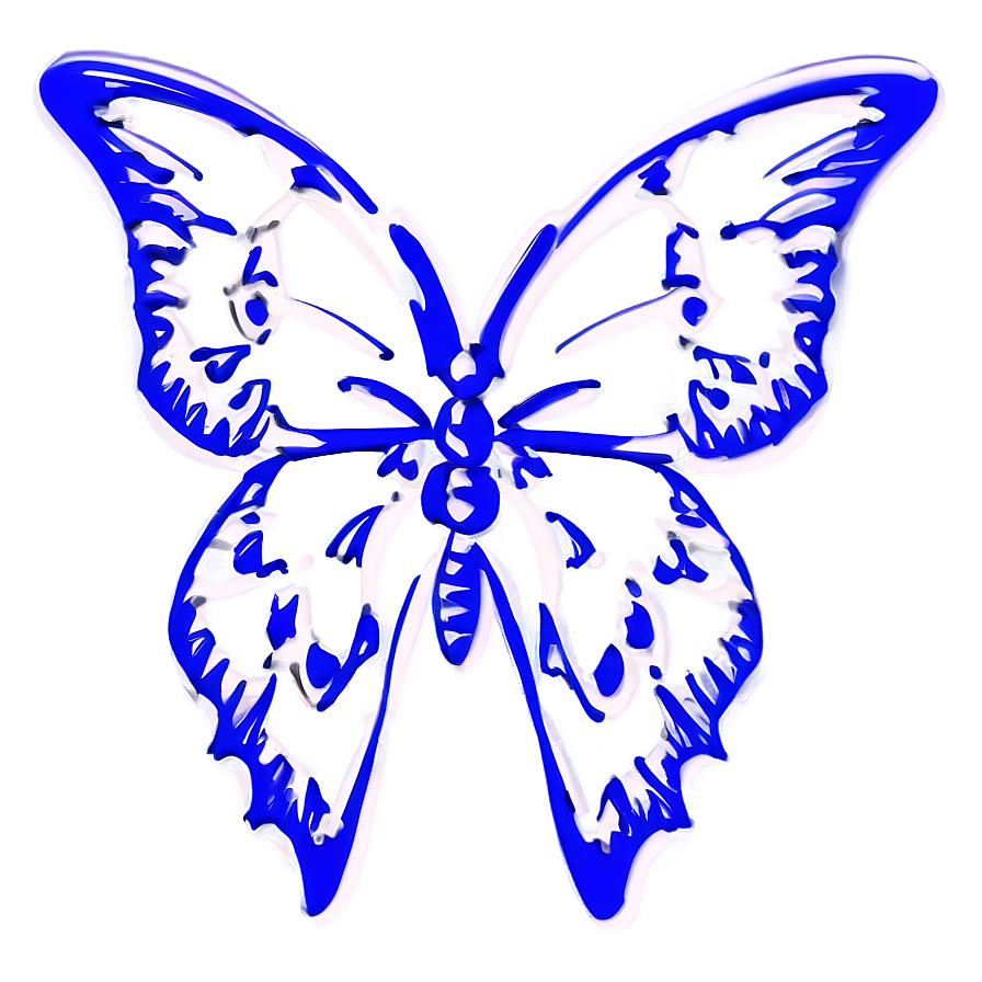 Butterfly Outline Sketch Png Qaq