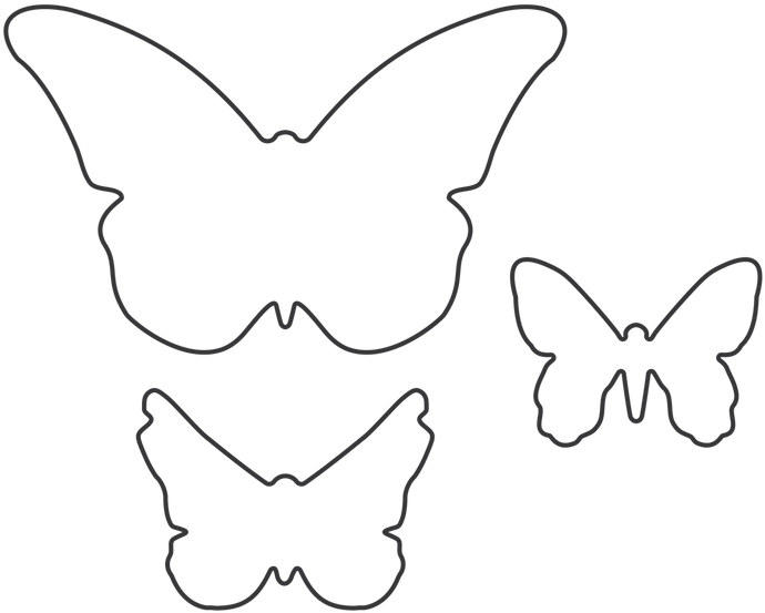 Butterfly Outlines Vector