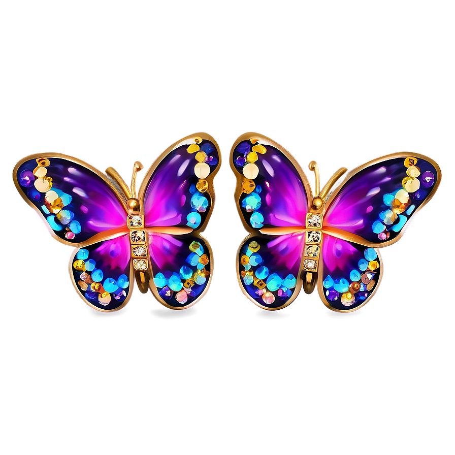 Butterfly Stud Earring Png Nsb80