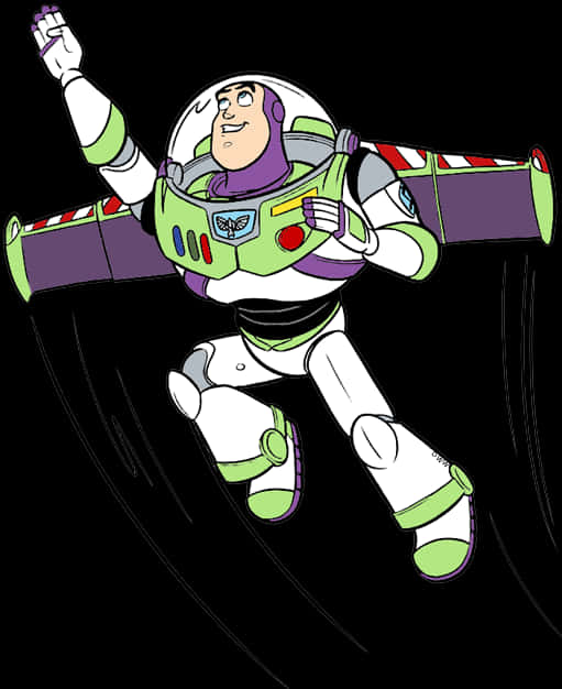 Buzz Lightyear Flying Pose