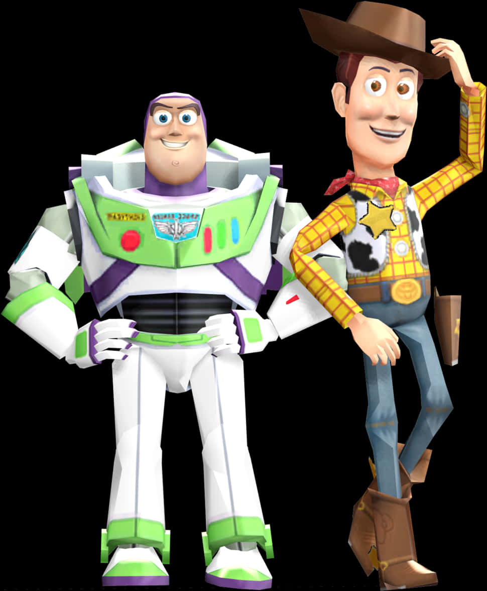 Buzz Lightyearand Woody Toy Story Characters