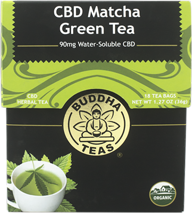 C B D Matcha Green Tea Product Packaging