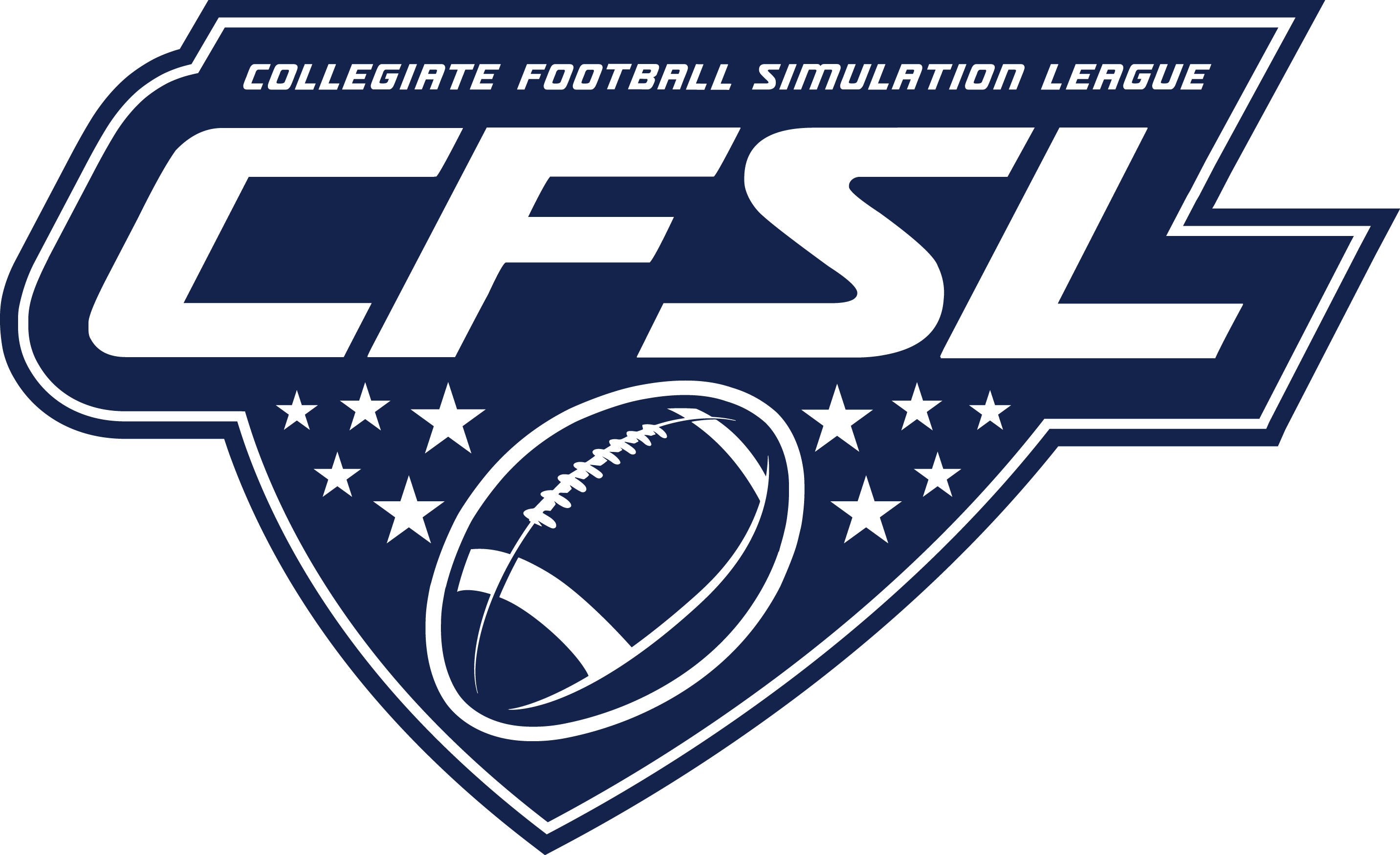 C F S L Collegiate Football Simulation League Logo