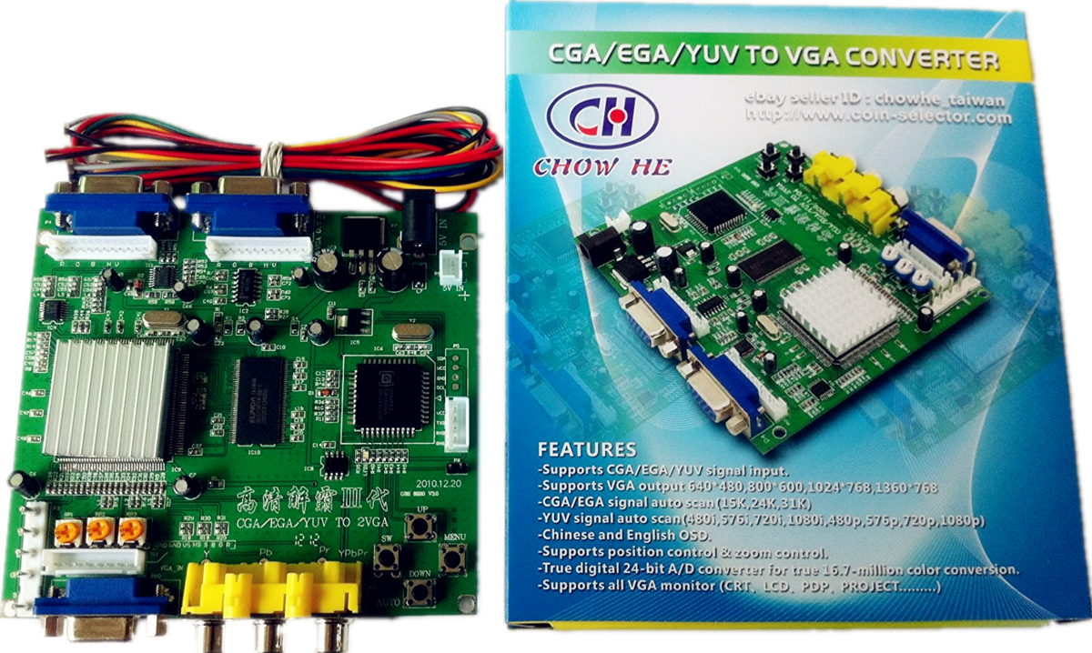 C G A E G A Y U Vto V G A Converter Board