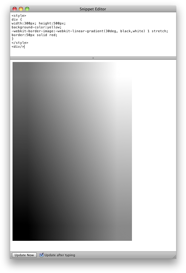 C S S Gradient Code Editor Screenshot