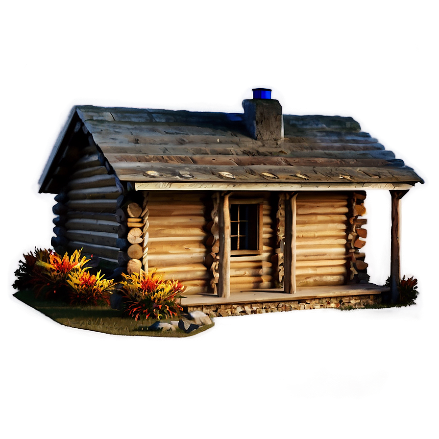 Cabin In Autumn Foliage Png 7