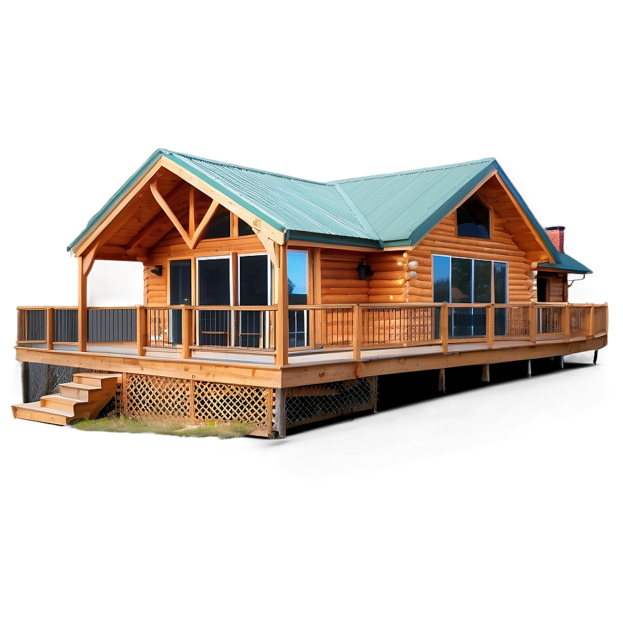 Cabin With Wraparound Deck Png Ijk13