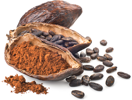 Cacao Pod Beansand Powder