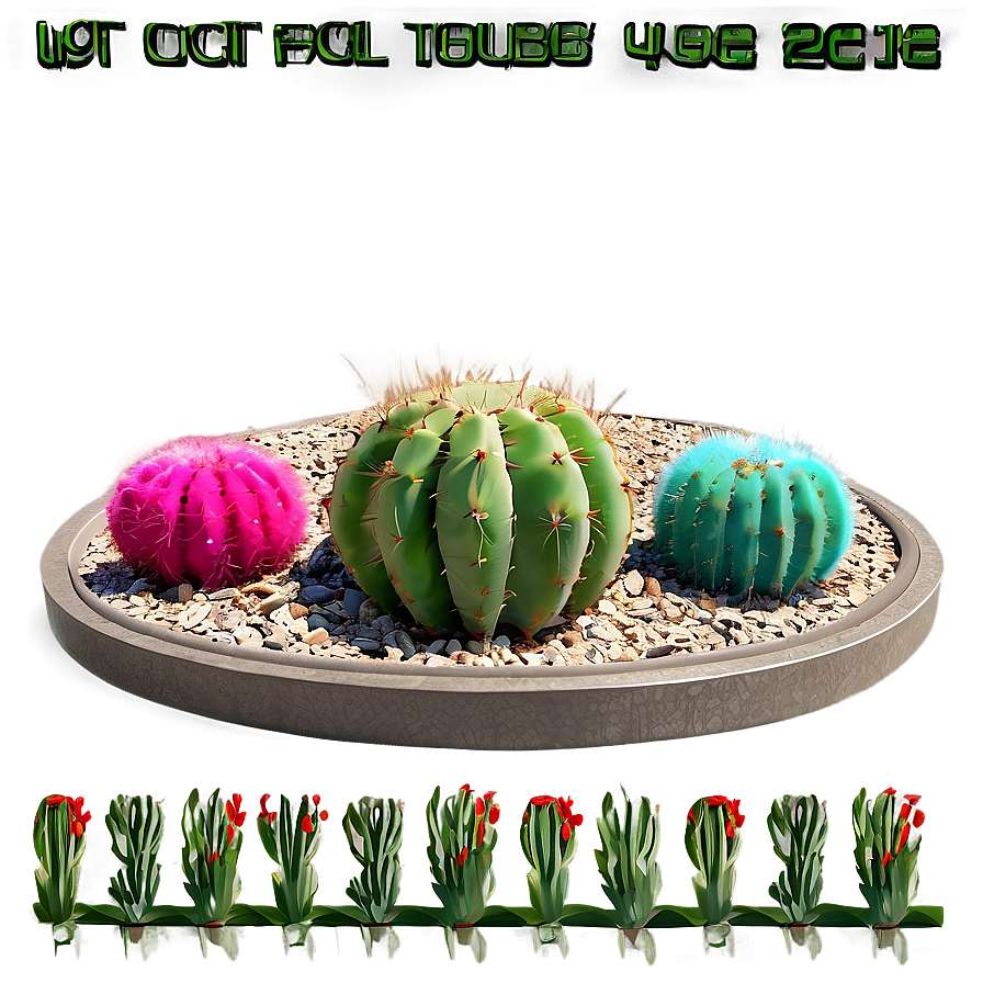 Cactus Garden Scene Png 13