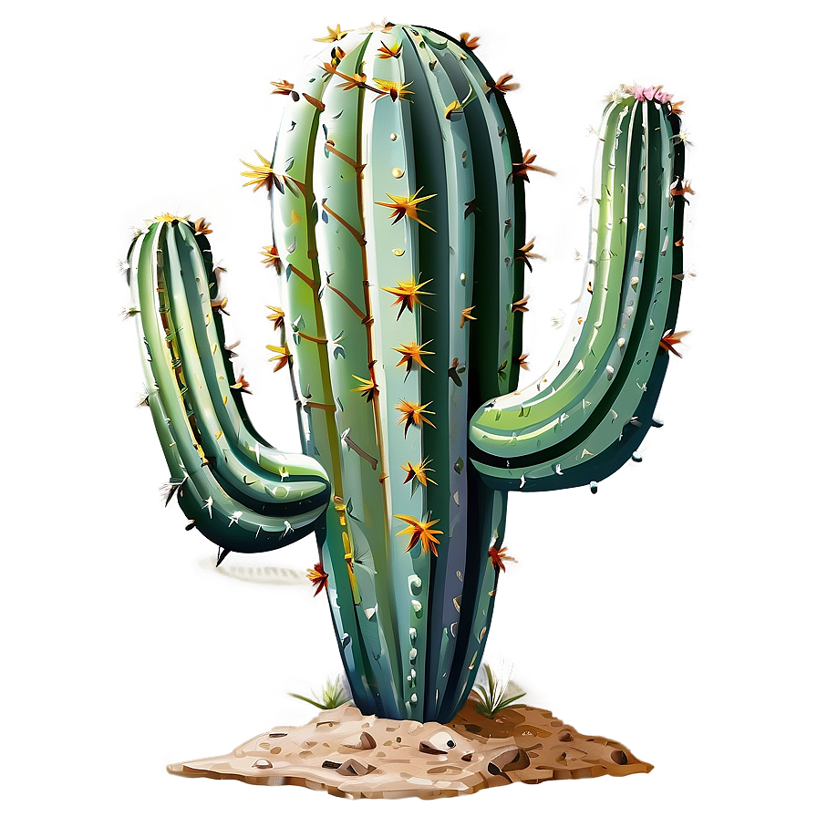 Cactus In Desert Png 05032024