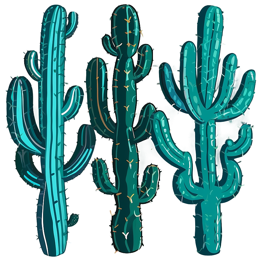 Cactus Pattern Png 4