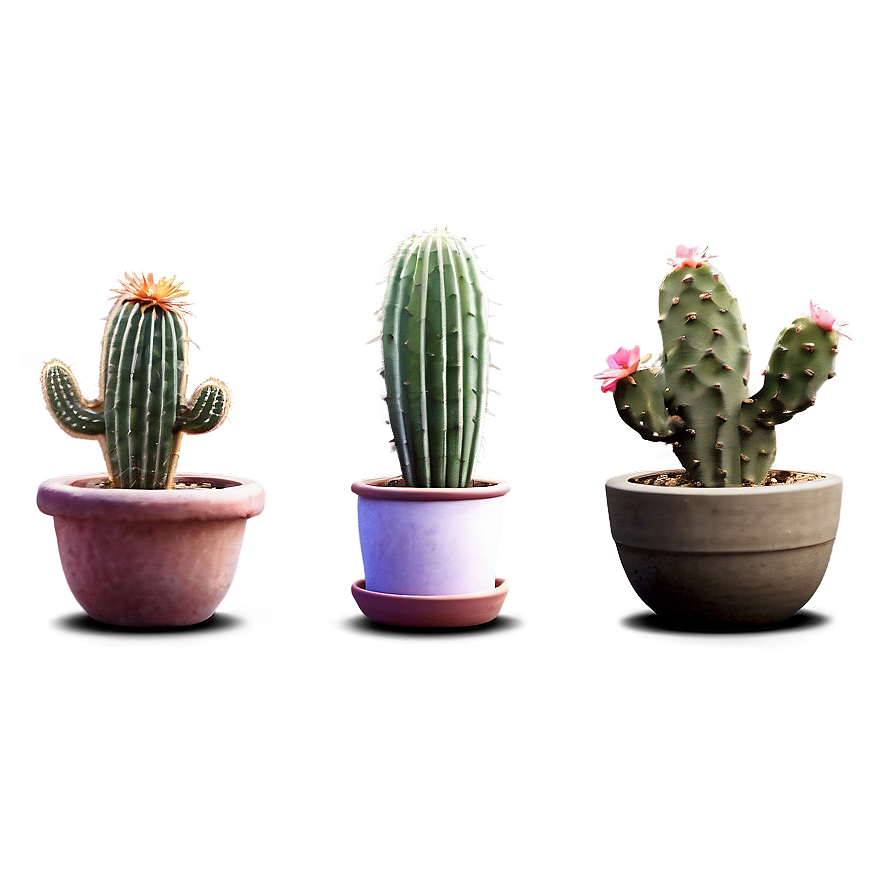 Cactus With Pot Png 05032024