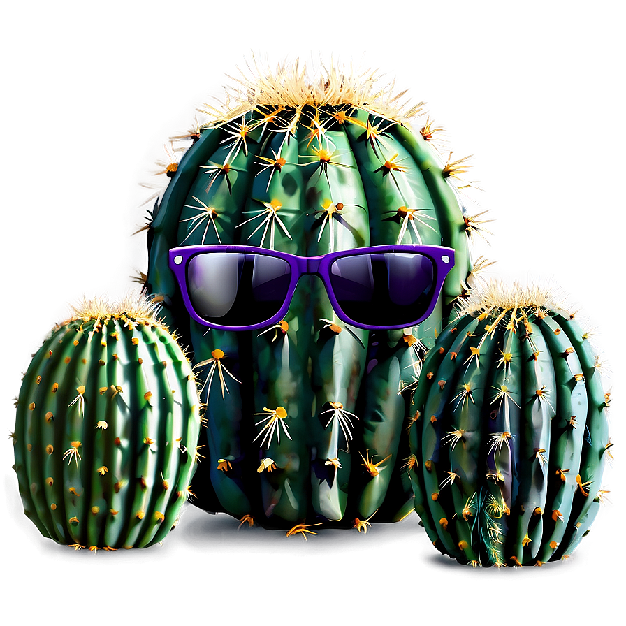 Cactus With Sunglasses Png 50