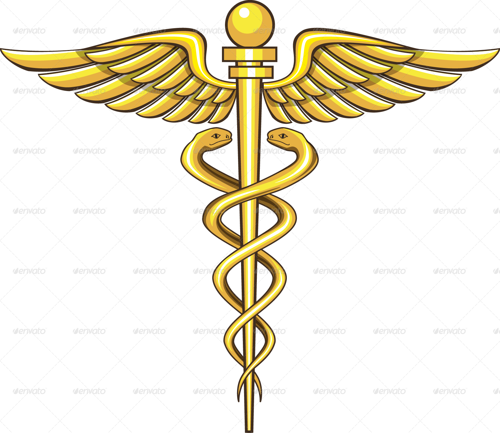 Caduceus Medical Symbol Illustration