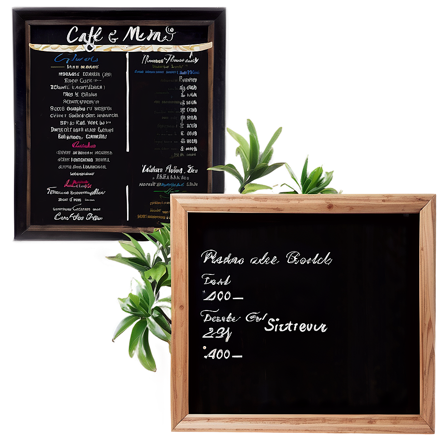 Cafe Menu Board Png 53