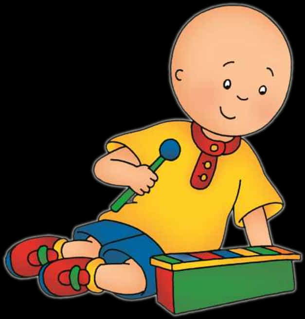 Caillou Playing Xylophone