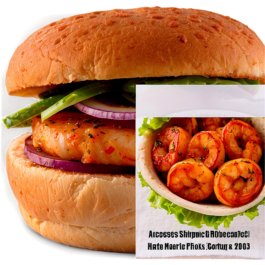 Cajun Shrimp Burger Png 05242024