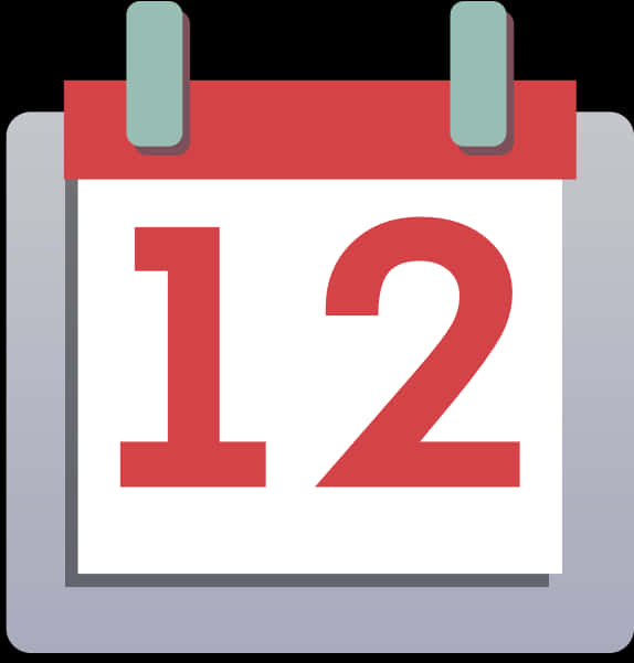 Calendar Icon Number12