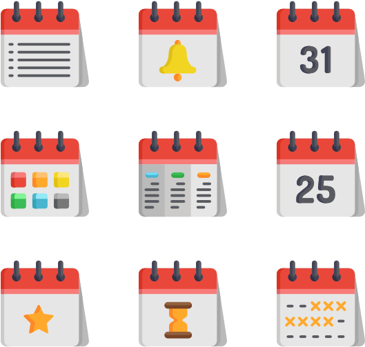 Calendar Icons Set