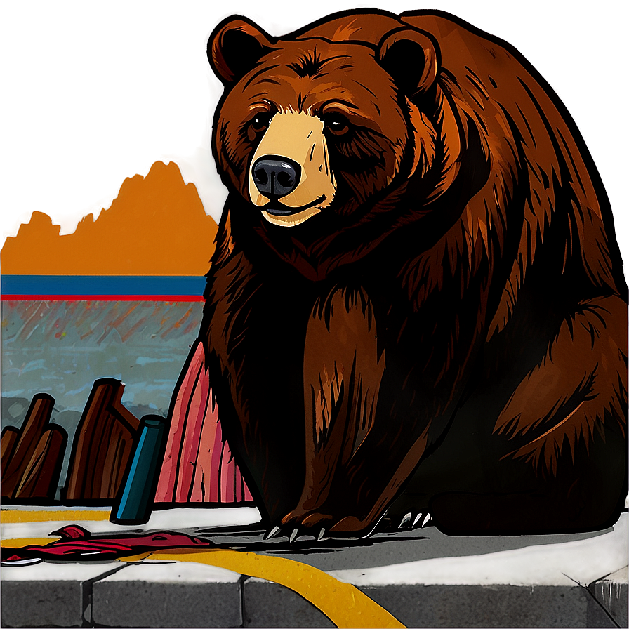 California Bear Street Art Png 97