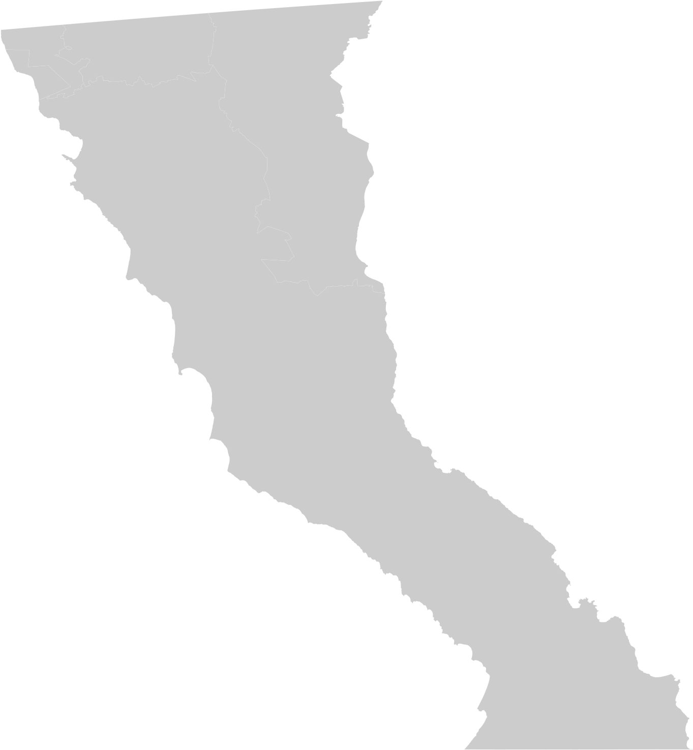 California State Outline Silhouette