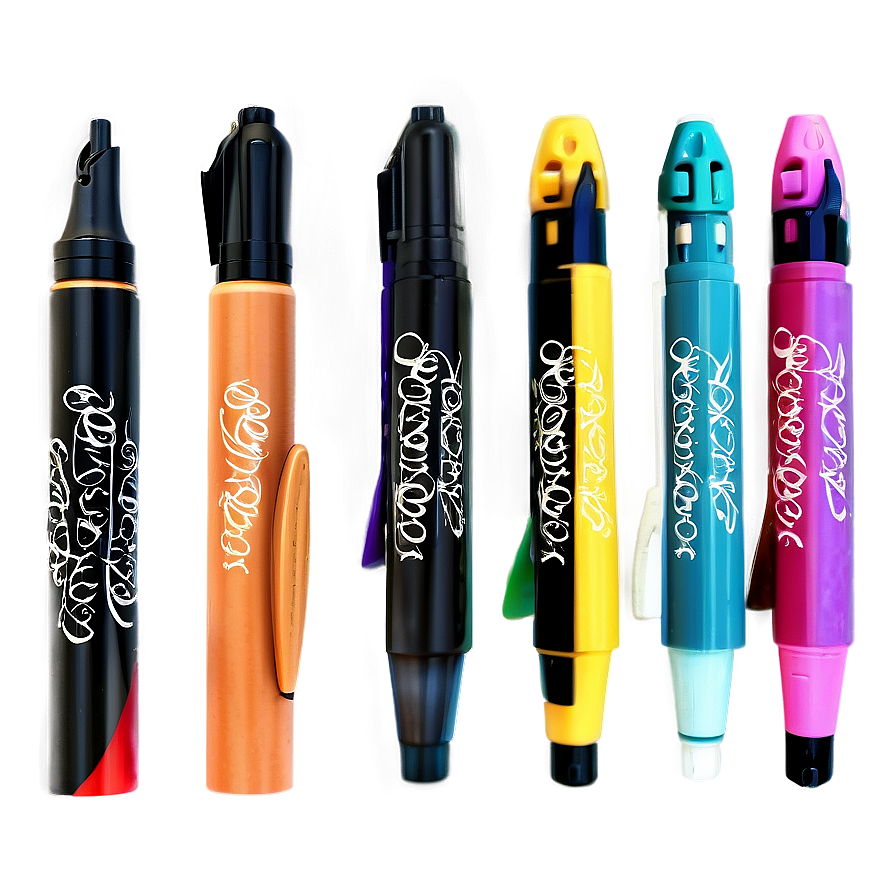 Calligraphy Markers Pack Png Toa54