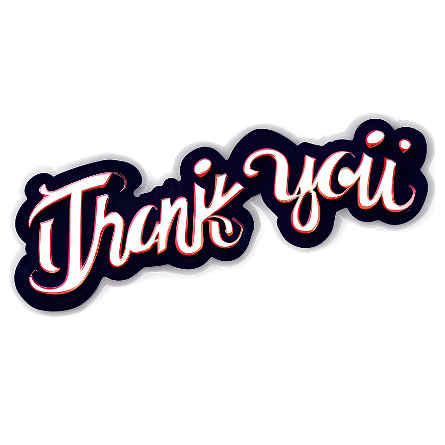 Calligraphy Thank You Stickers Png 06292024