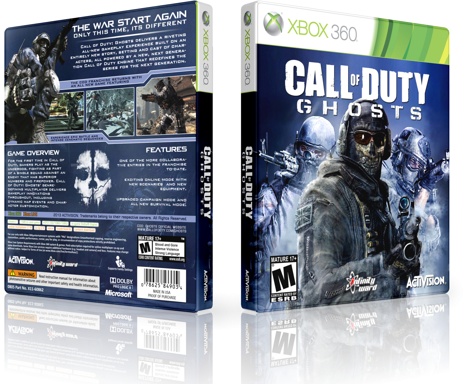 Callof Duty Ghosts Xbox360 Game Cover