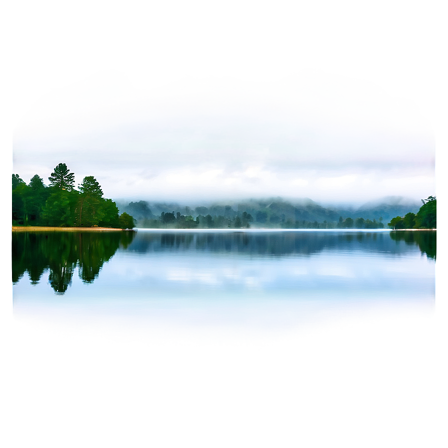 Calm Lake Mist Png Dpr