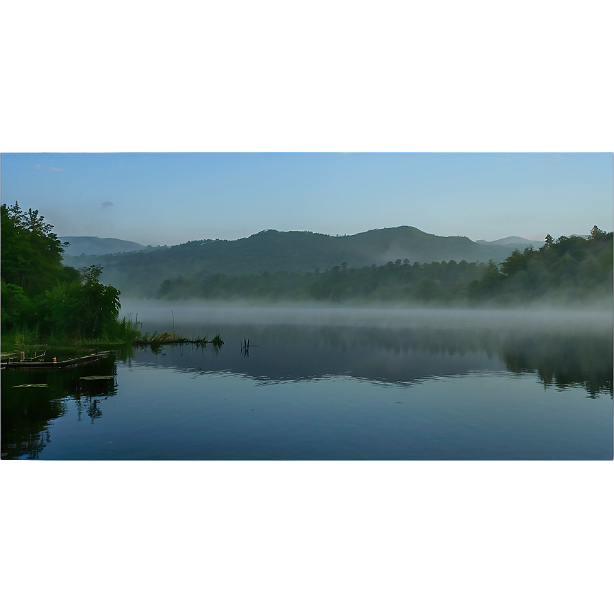 Calm Lake Mist Png Ewn