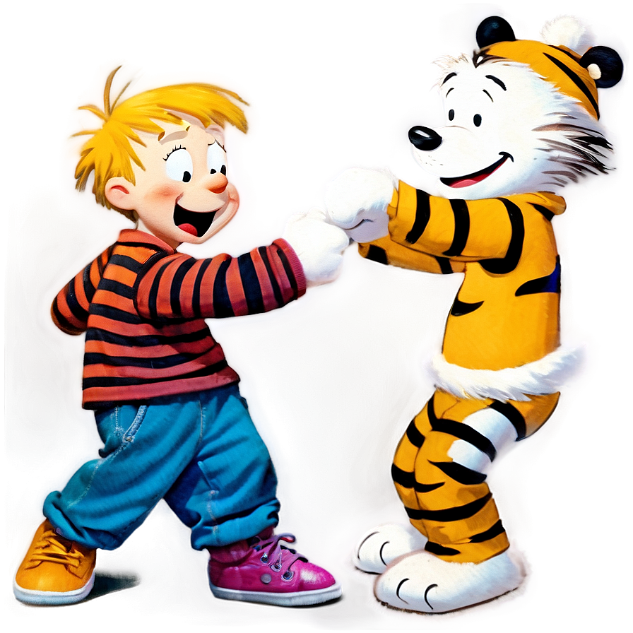 Calvin And Hobbes Dancing Png 69