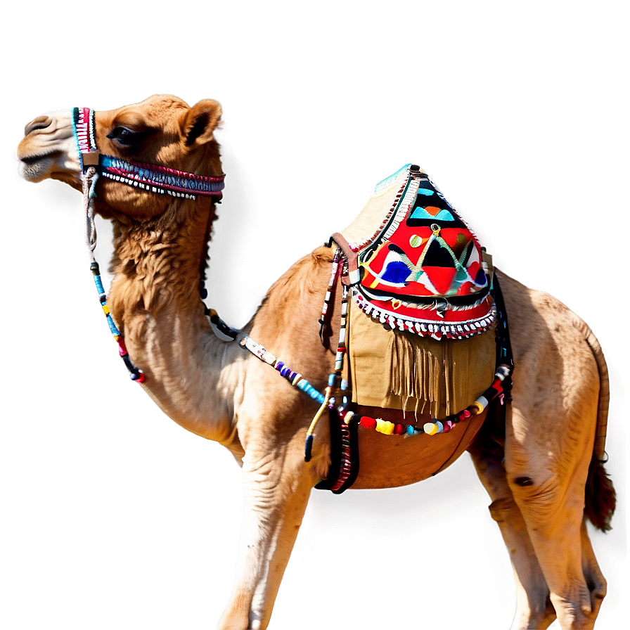 Camel In Traditional Harness Png 51