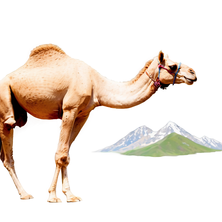 Camel With Mountains Background Png Ofl