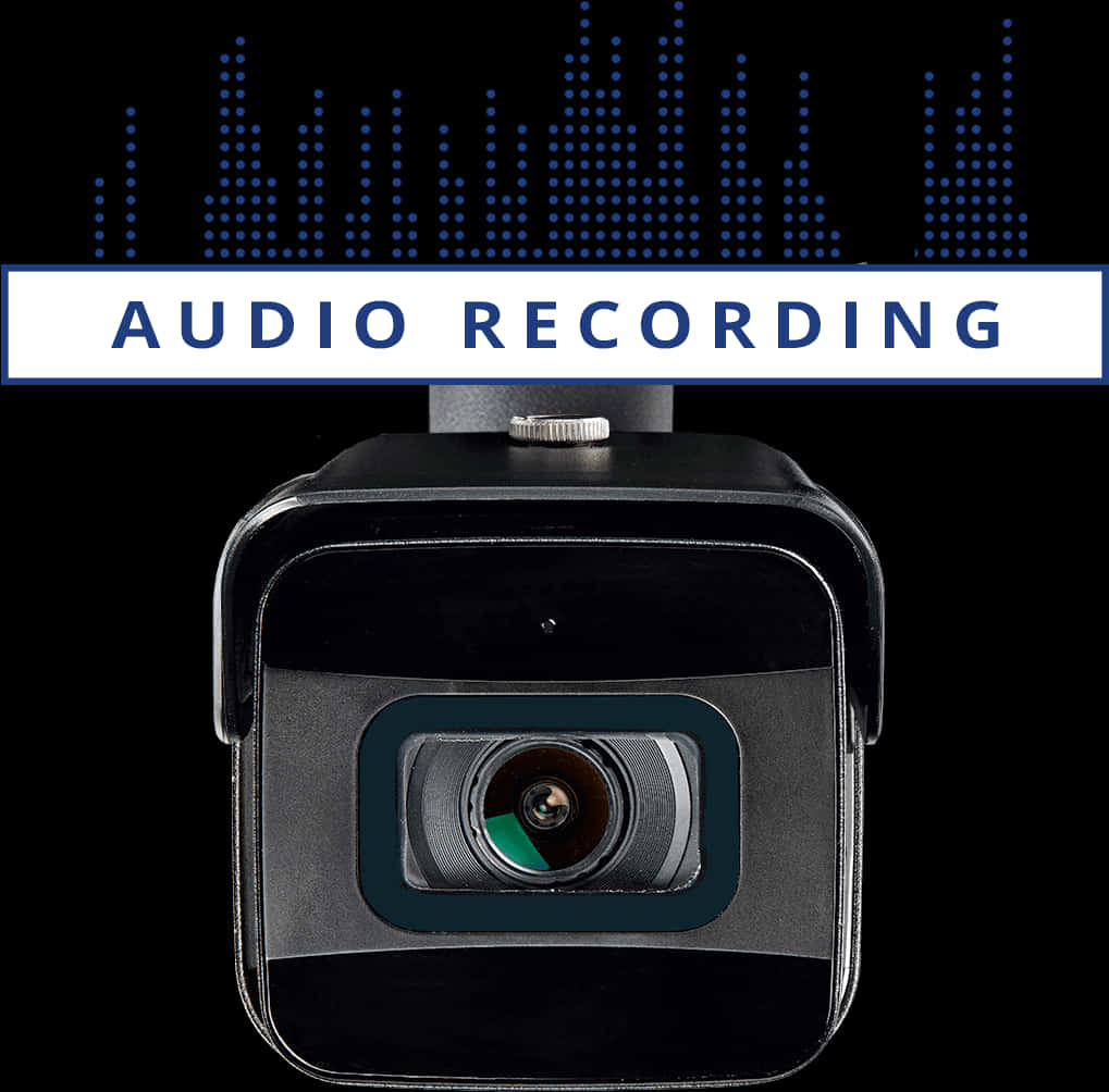 Camerawith Audio Recording Sign