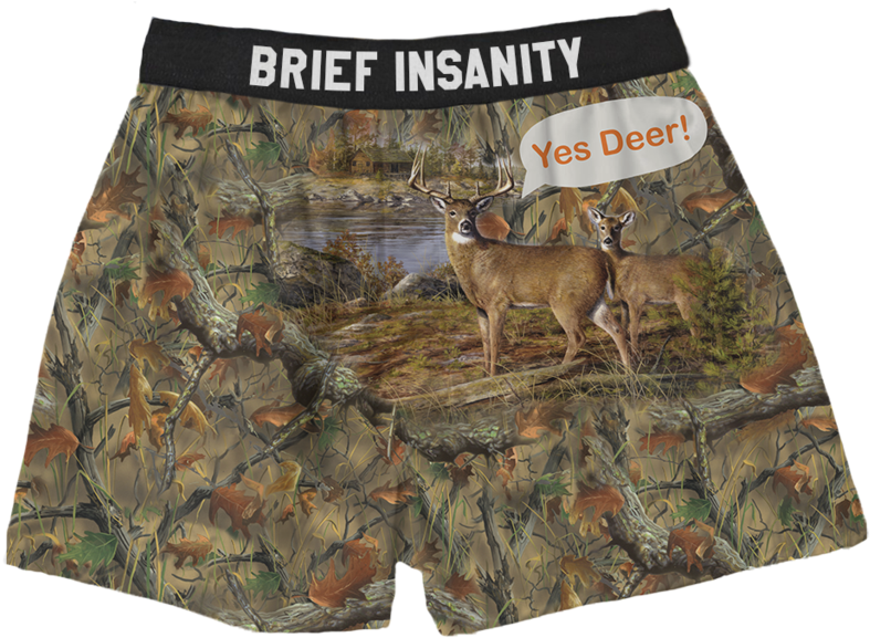 Camo Deer Boxer Briefs