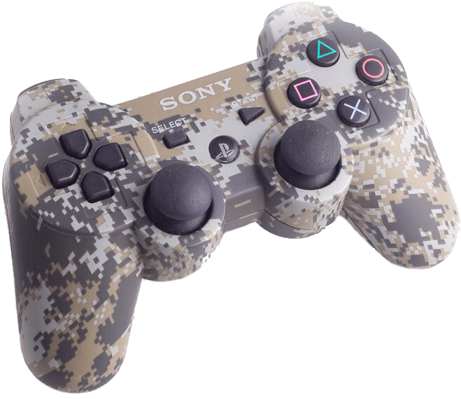 Camo Pattern Dual Shock Controller