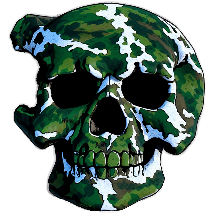 Camo Skull Graphic Png Viq79