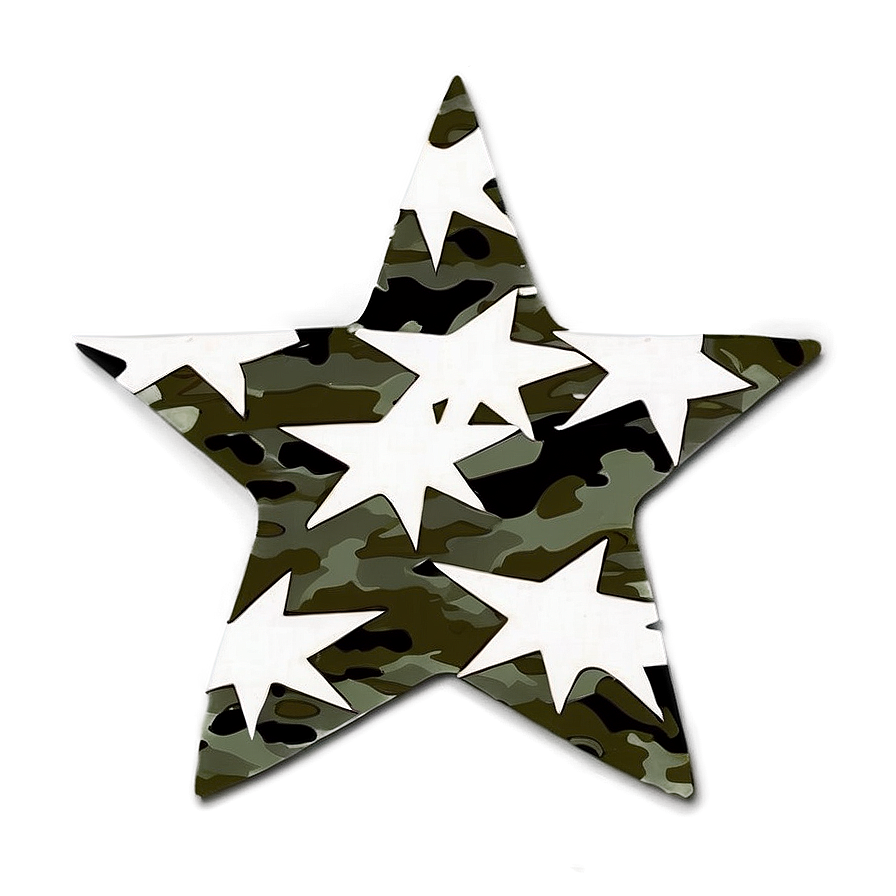 Camo Star Design Png Cqe