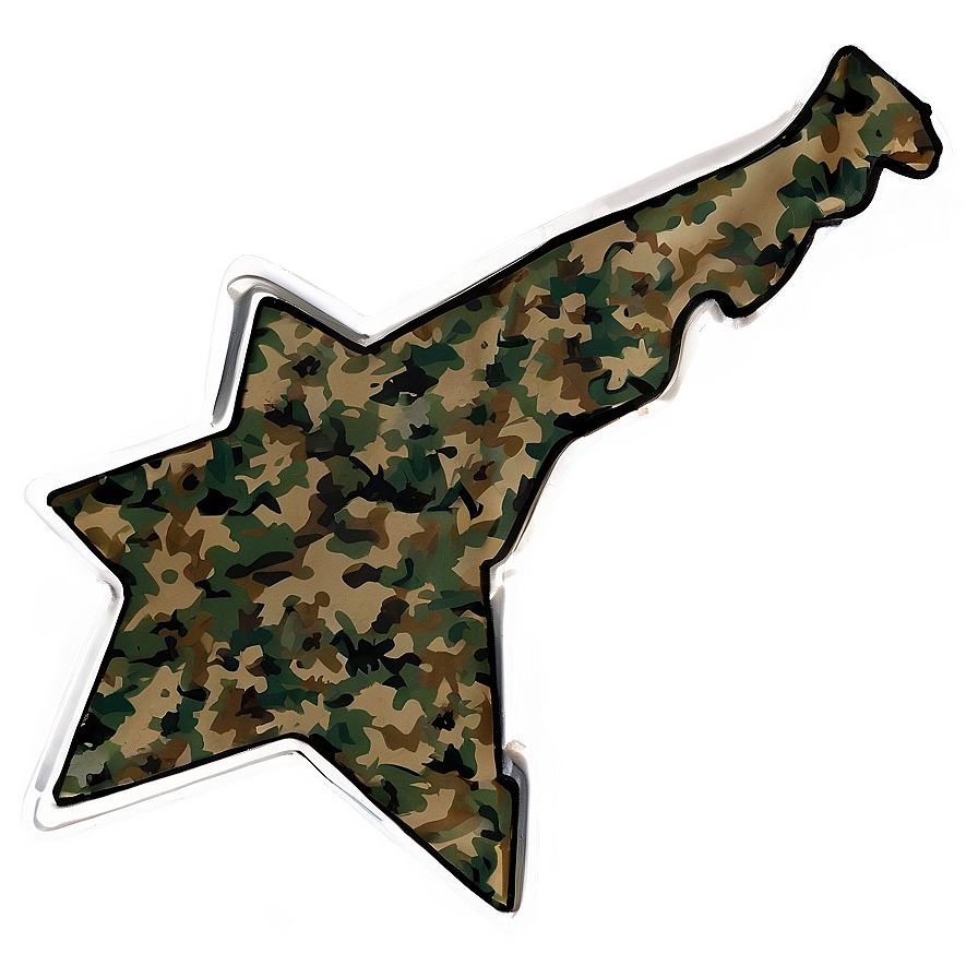 Camo Star Design Png Eaj