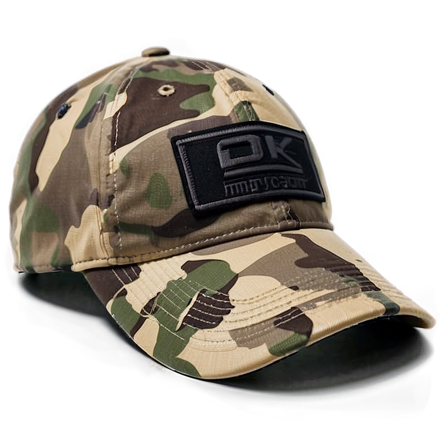 Camo Tactical Hat Png 06132024