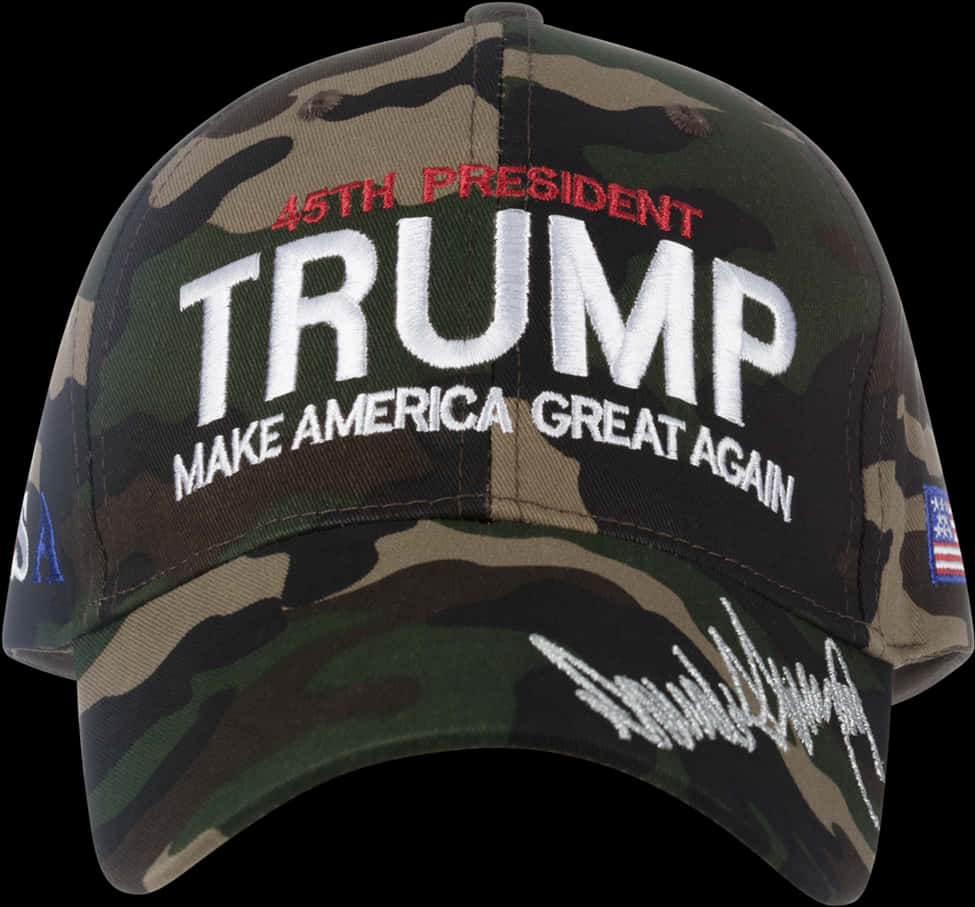 Camo Trump45th President Cap