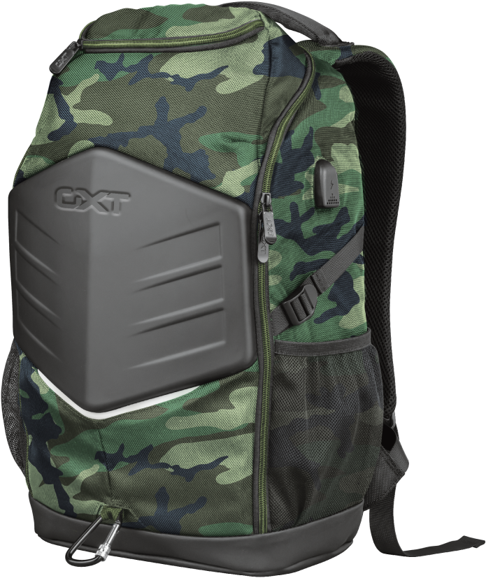 Camouflage Backpackwith Hardshell Cover