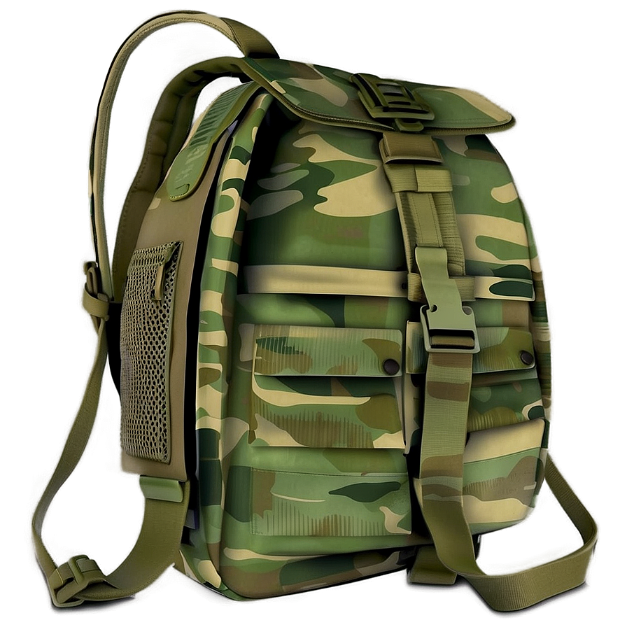 Camouflage Book Bag Military Png Coy